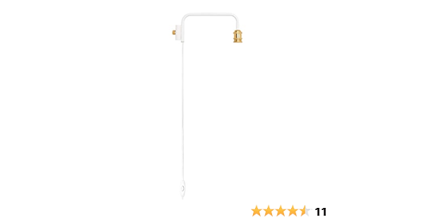 Amazon.co.jp: DRAW A LINE ランプアーム ホワイト サイズ:幅38x奥行5x